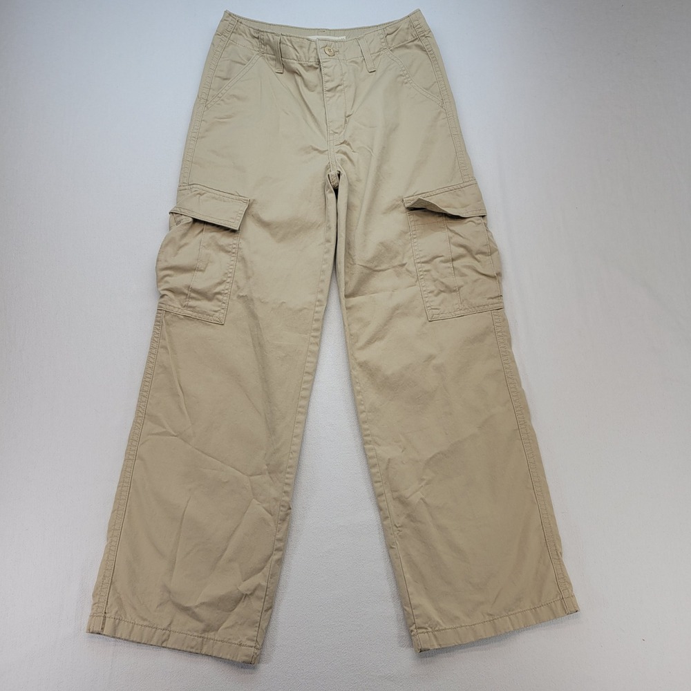 Levi's '94 Baggy Cargo Pants Womens 25 Tan Khaki Cotton Utility